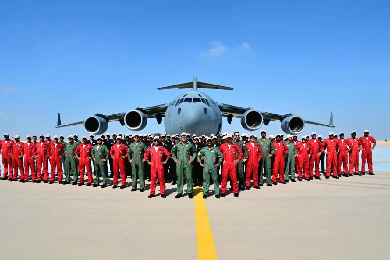 IAF’s Sarang Helicopter Team Reaches Egypt for the EL Alamein International Airshow